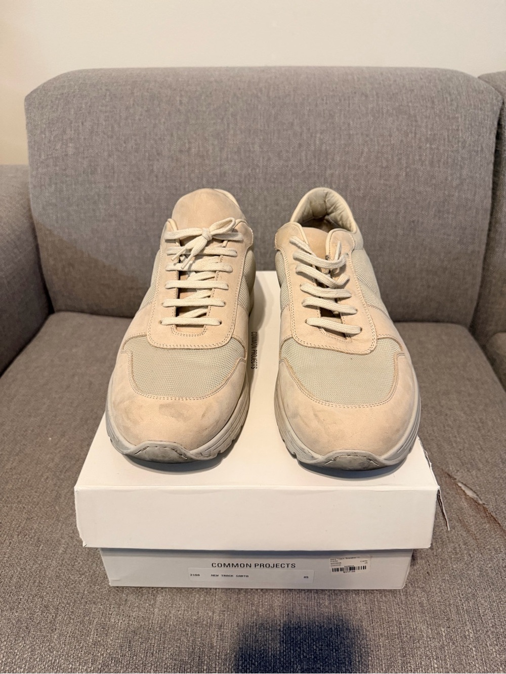 Common Projects Men’s Sand Suede & Mesh Sneakers